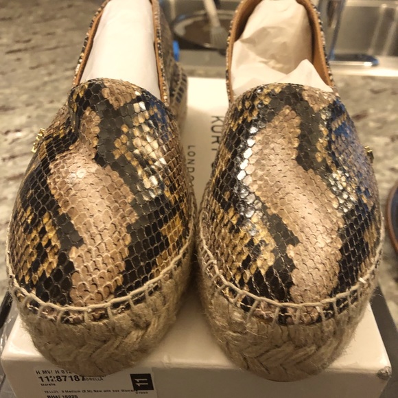 Kurt Geiger Women's Leather Snake Print Espadrille - Picture 3 of 9